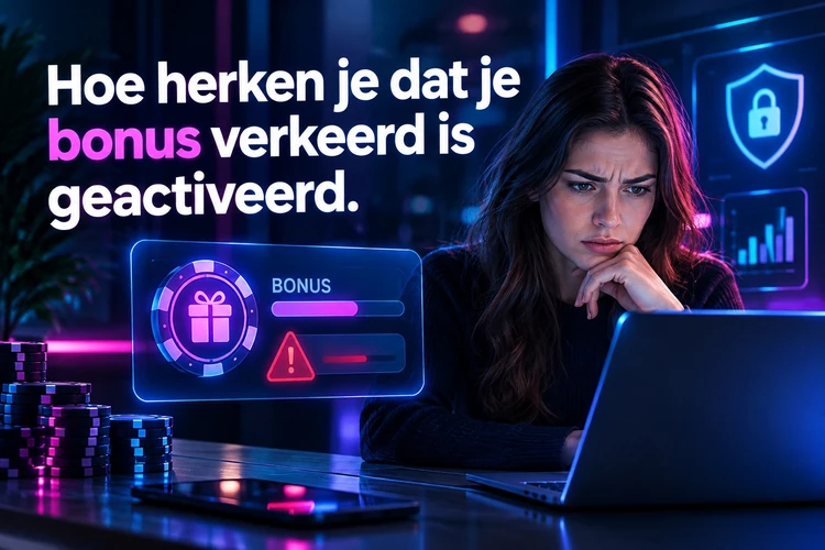 Hoe herken je dat je bonus verkeerd is geactiveerd
